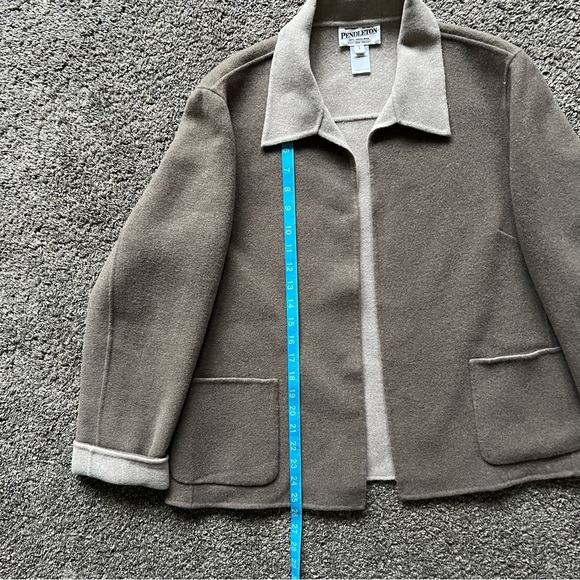 Pendleton Gray Open Front Soft Long Sleeve Blazer/ Jacket - Picture 15 of 16